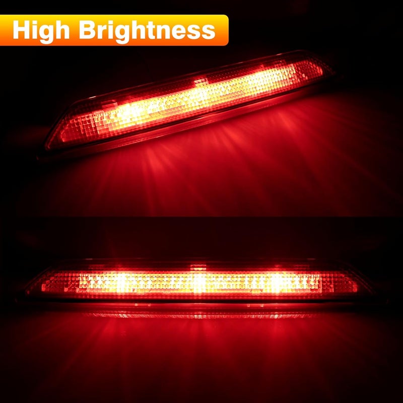 TOP-MAX LED Third Brake Light Compatible with 2015-2023 Ford Transit 150 250 350 350HD, Red Lens Rear Center High Mount 3rd Stop Lamp Replace for BK3Z-13466-C BK3Z-13466-A - Image 3